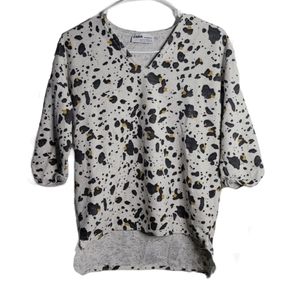 Zara Trafaluc Leopard Print Sweater - Small